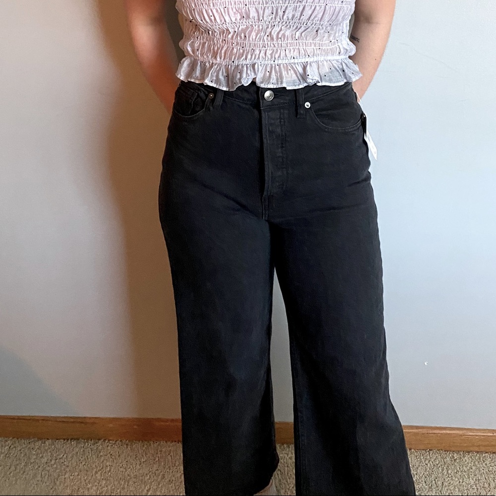 NWT FREE PEOPLE FLARE RIBCAGE JEANS
